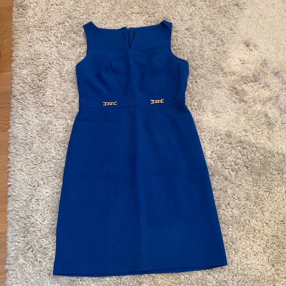 cobalt blue work dress